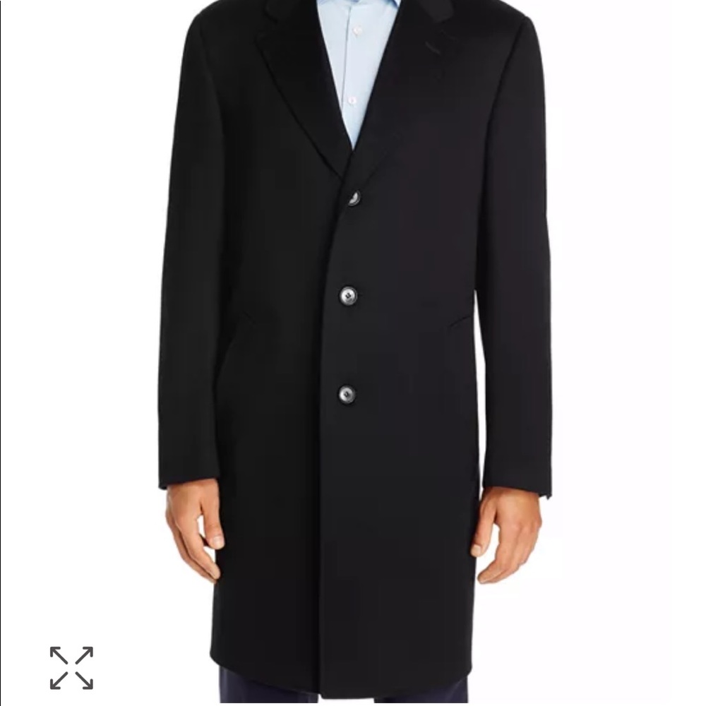 Canali Wool and Classic Fit Overcoat